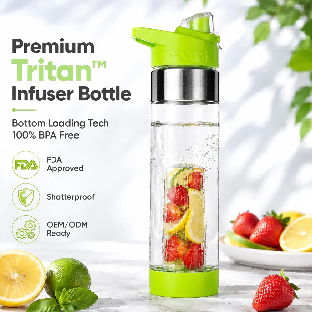 Tritan Fruit Infuser Bottle Tritan Fruit Infuser Bottle