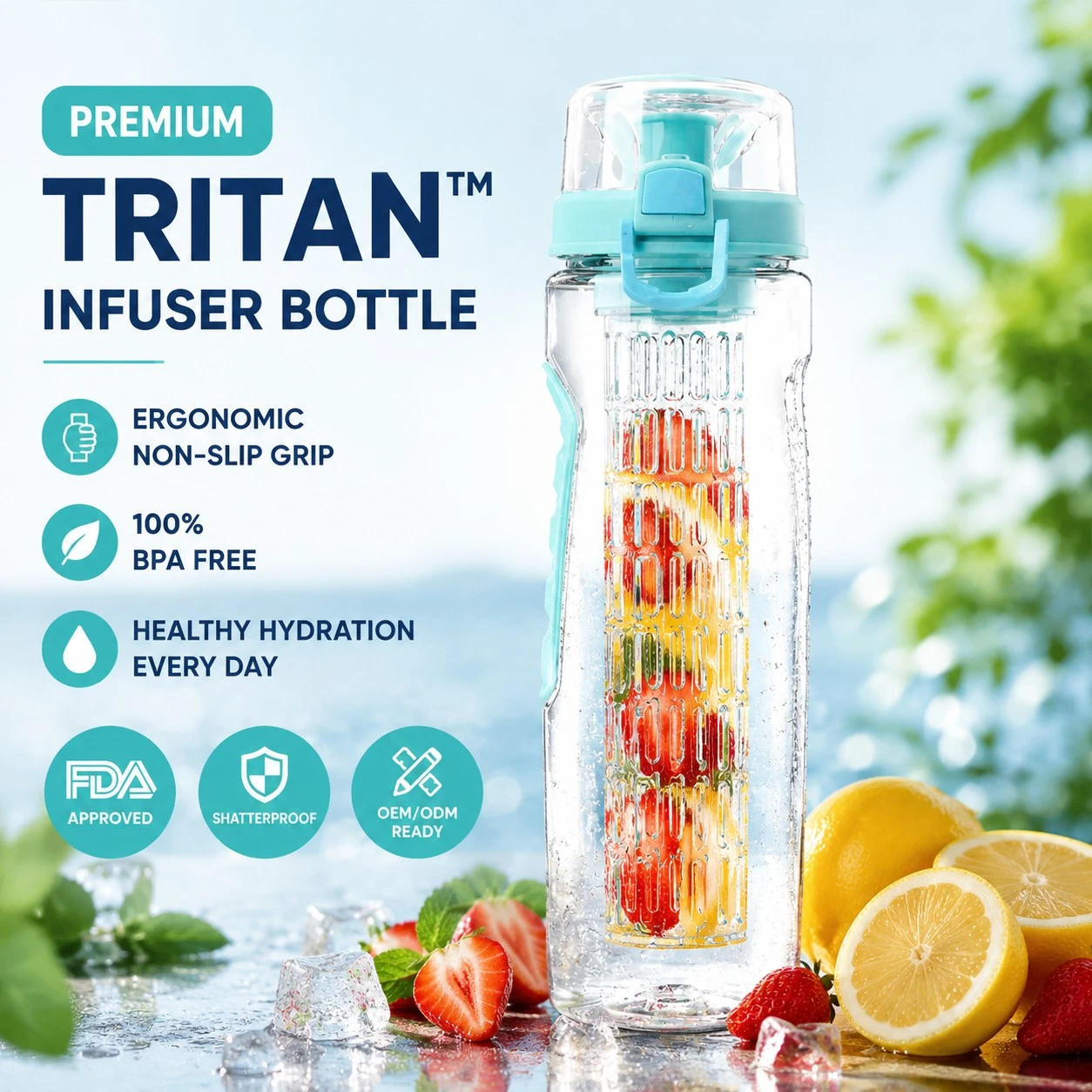 Plastic Infuser Water Bottle Plastic Infuser Water Bottle